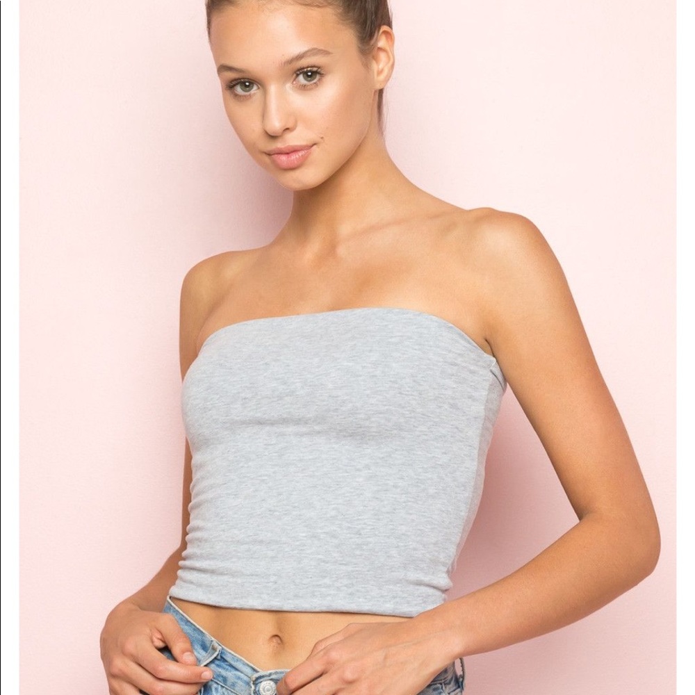 Brandy Melville gray tube top